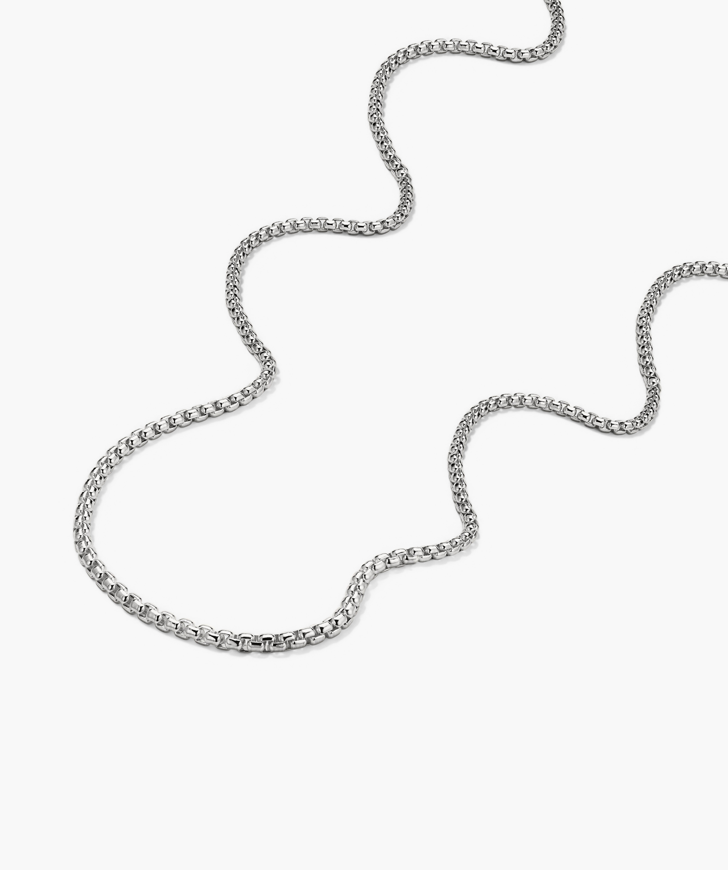 3.7mm Round Box Chain Necklace