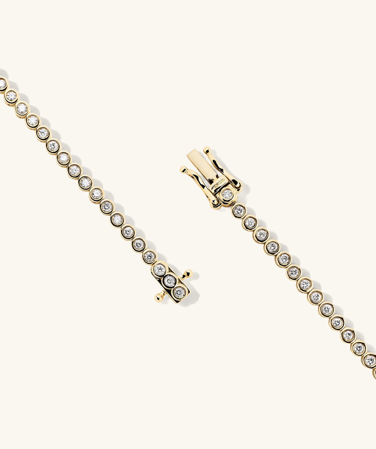 Bezel Lab Grown Diamond Tennis Bracelet