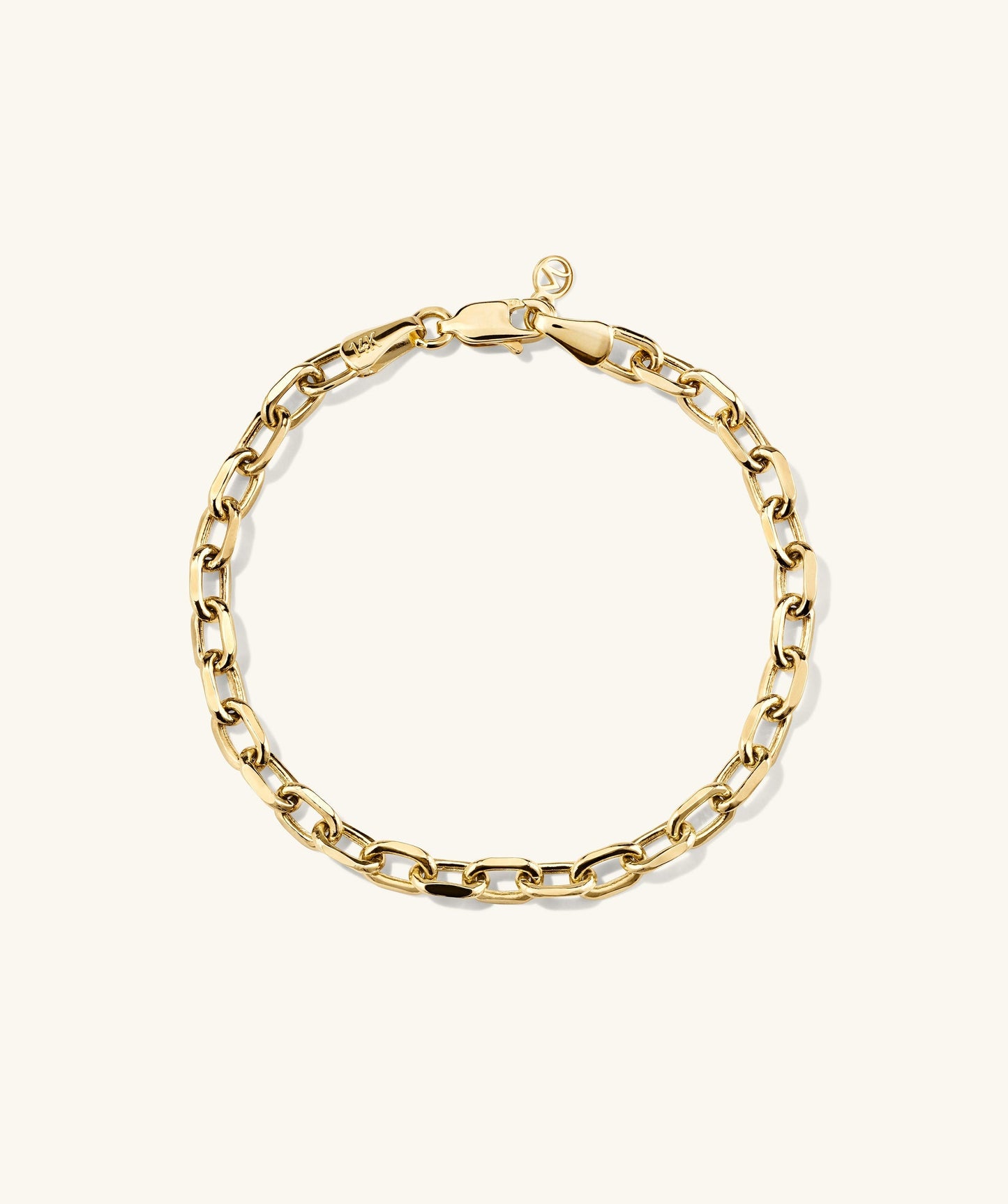 Groß Square Oval Kette Armband