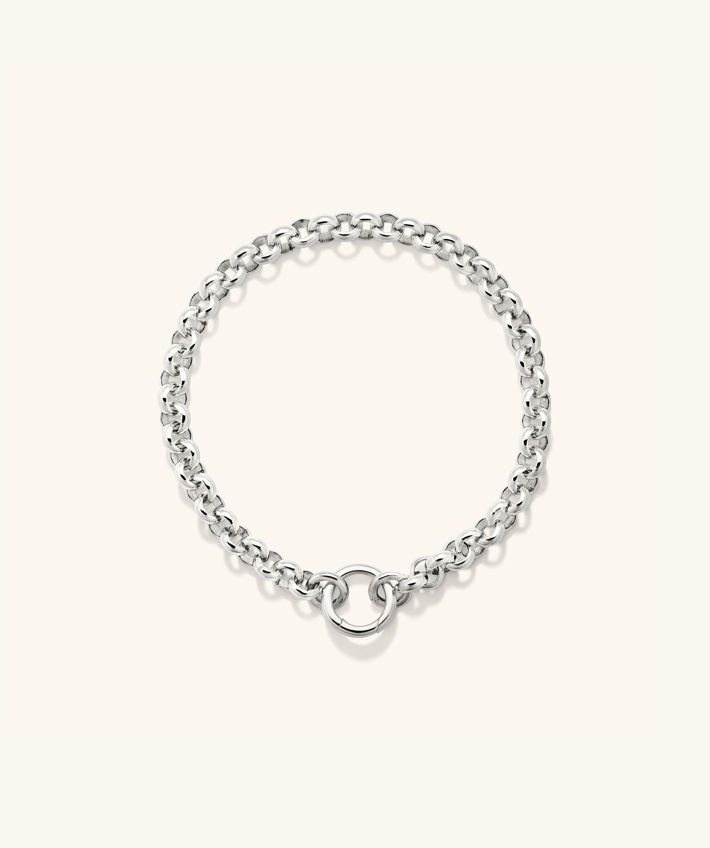 Kräftig Rolo Kette Charm Armband