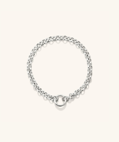 Kräftig Rolo Kette Charm Armband