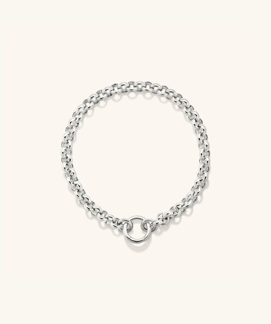 Kräftig Rolo Kette Charm Armband