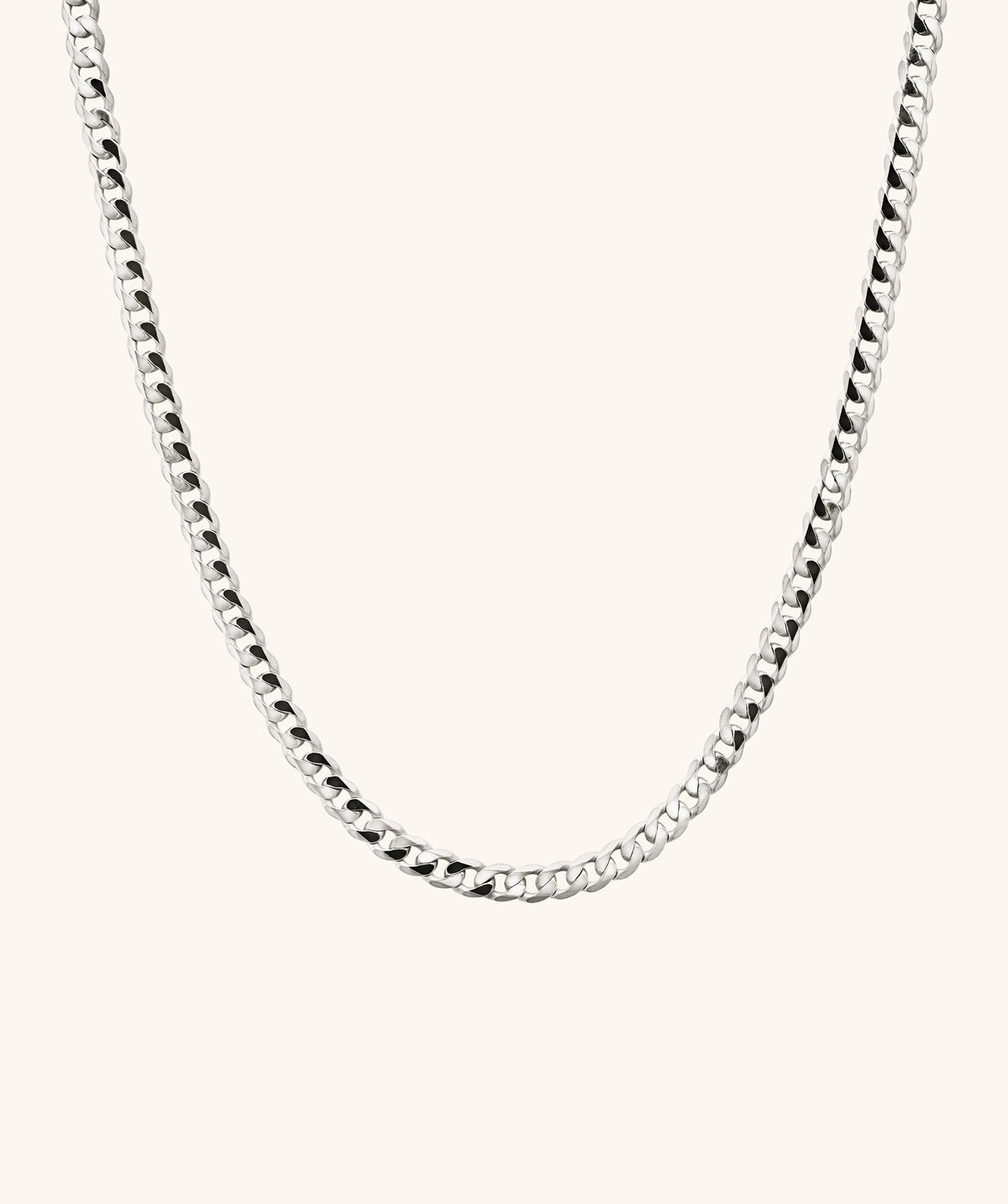 Flat Curb Chain Necklace