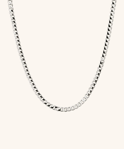 Flat Curb Chain Necklace