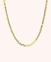 Flat Curb Kette Halskette