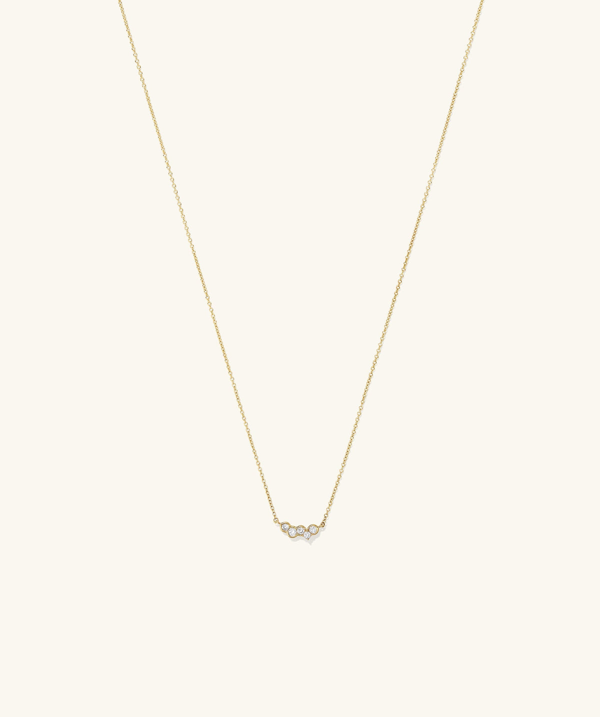 Celeste Labor-gezüchtet Diamant Cluster Halskette