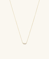 Celeste Labor-gezüchtet Diamant Cluster Halskette