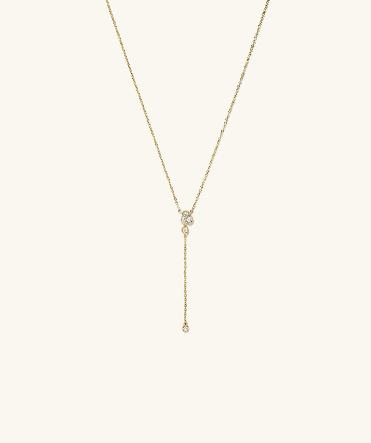Celeste Labor-gezüchtet Diamant Lariat Halskette