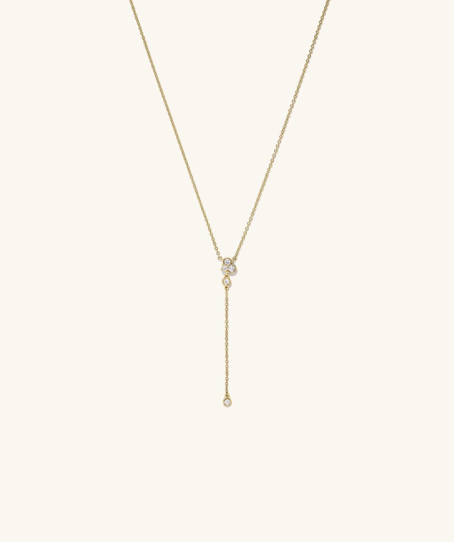 Celeste Labor-gezüchtet Diamant Lariat Halskette