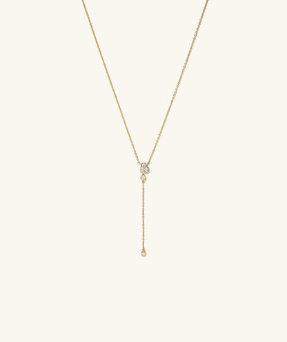 Celeste Labor-gezüchtet Diamant Lariat Halskette