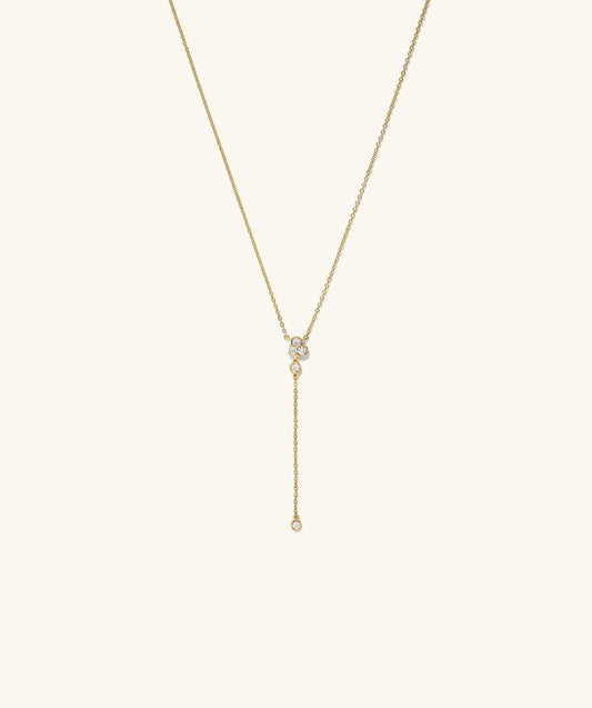 Celeste Labor-gezüchtet Diamant Lariat Halskette