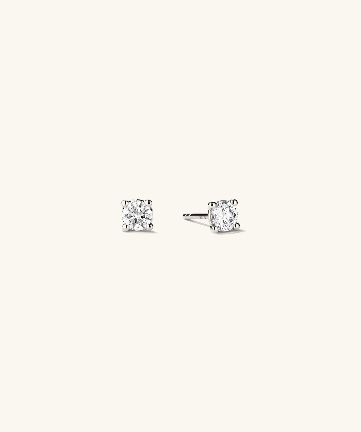 Lab Grown Diamond Round Studs 0.5 TCW