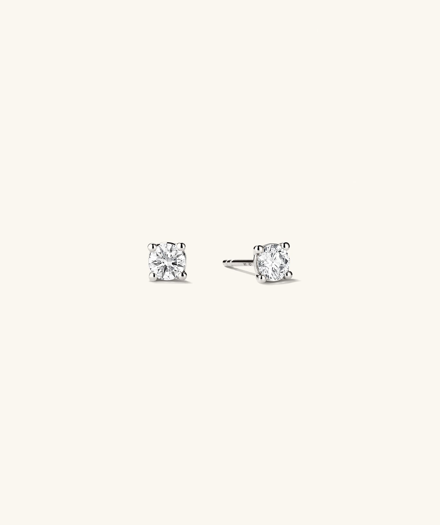 Lab Grown Diamond Round Studs 0.5 TCW