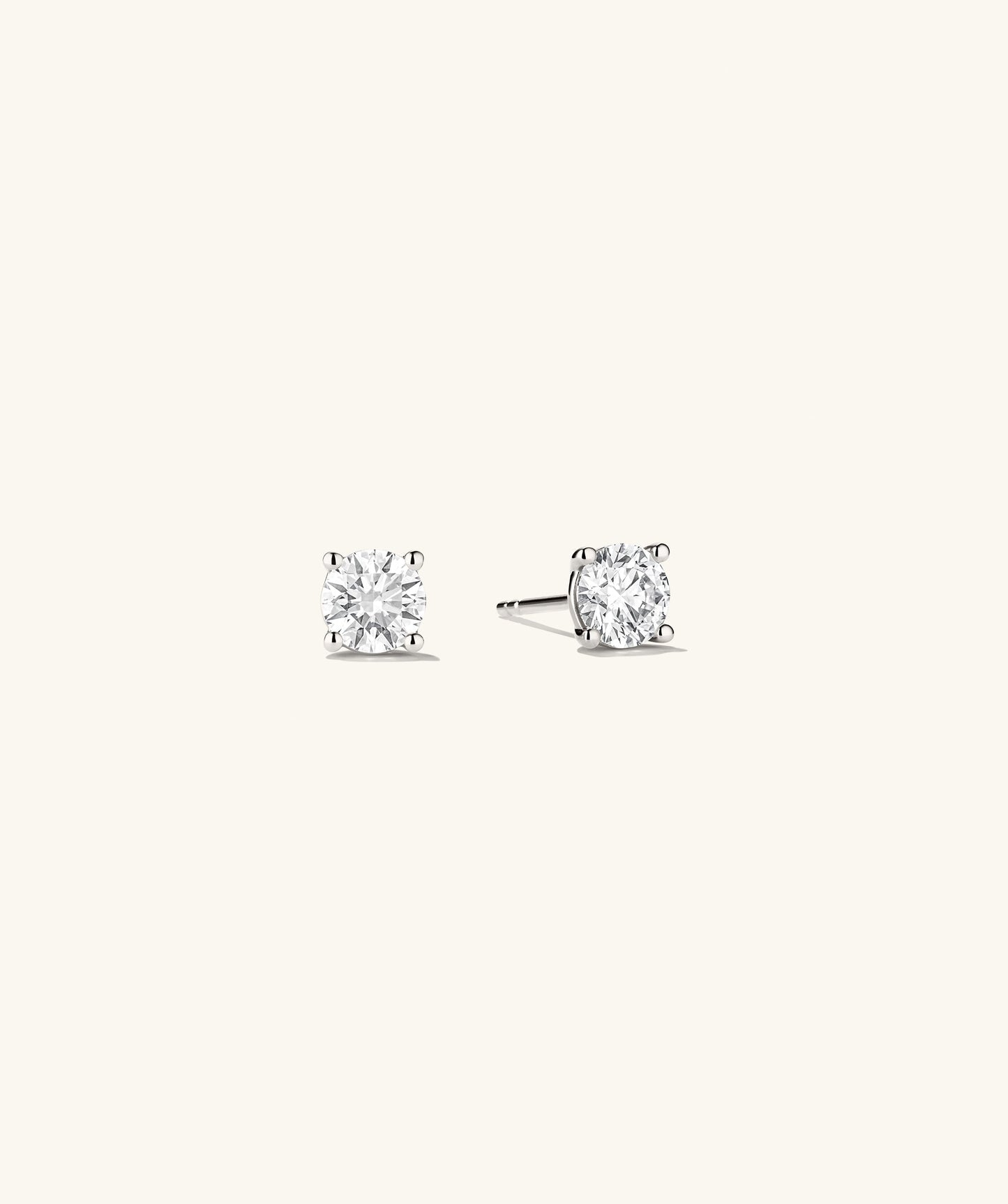 Lab Grown Diamond Round Studs 1 TCW