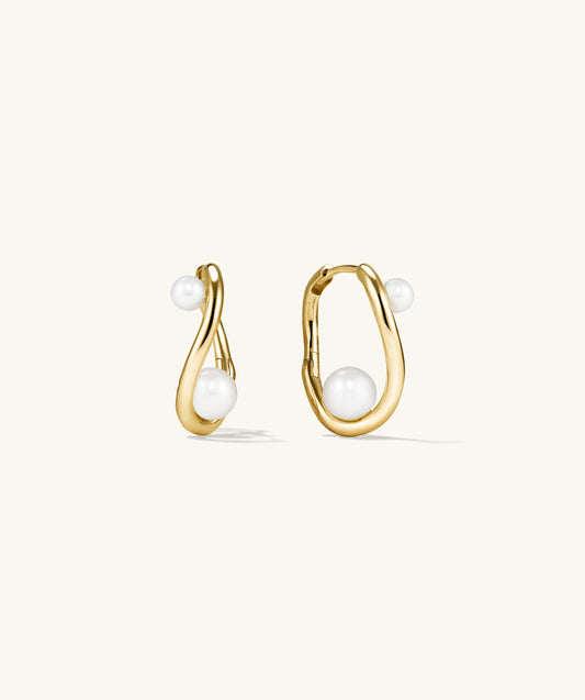 Dôme Figure Perle Creolen