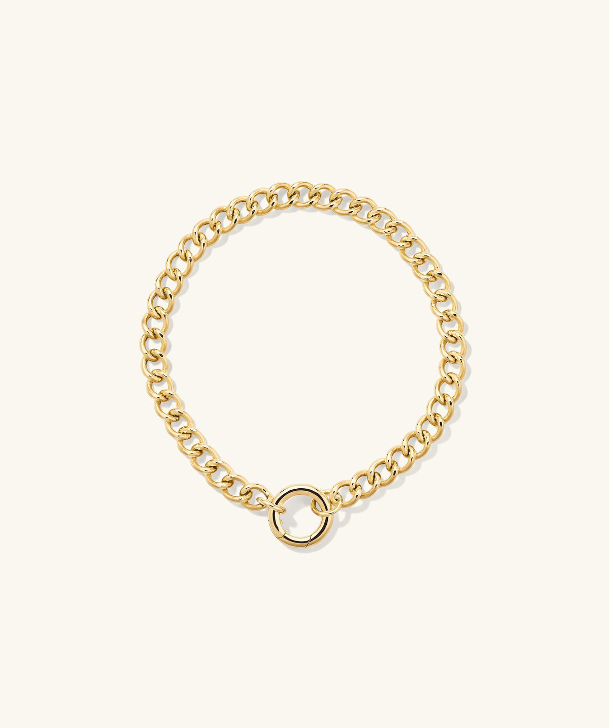 Curb Kette Charm Armband