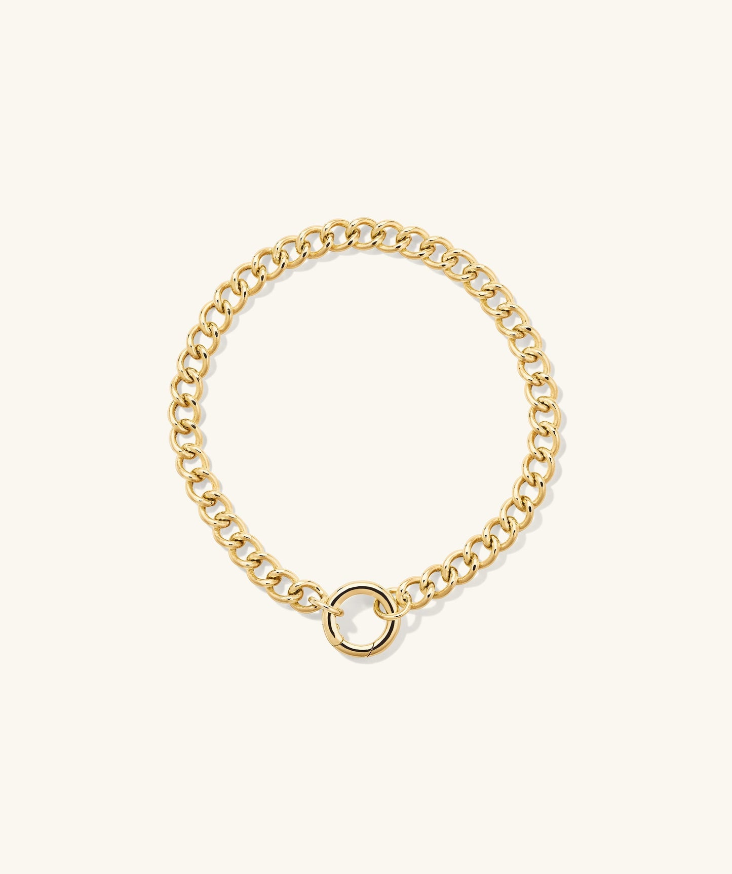 Curb Kette Charm Armband