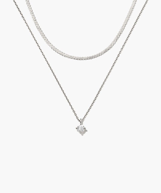 Labor-gezüchtet Saphir Halskette Bundle