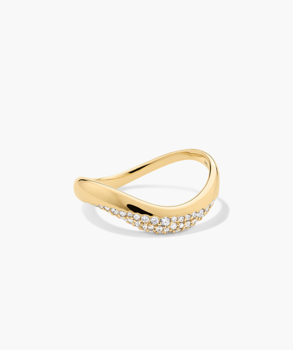 Dôme Figure Diamond Dipped Ring