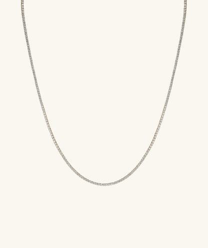 Labor-gezüchtet Diamant Tennis Halskette 1.8mm