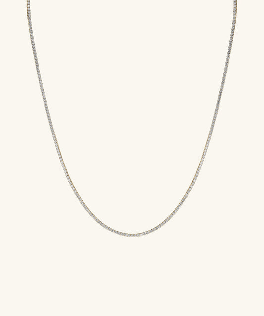 Labor-gezüchtet Diamant Tennis Halskette 1.8mm