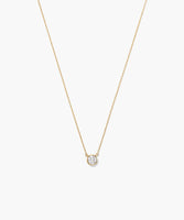 Labor-gezüchtet Diamant Solo Halskette