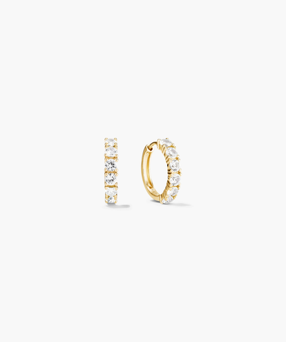 Lab Grown Sapphire Small Hoops