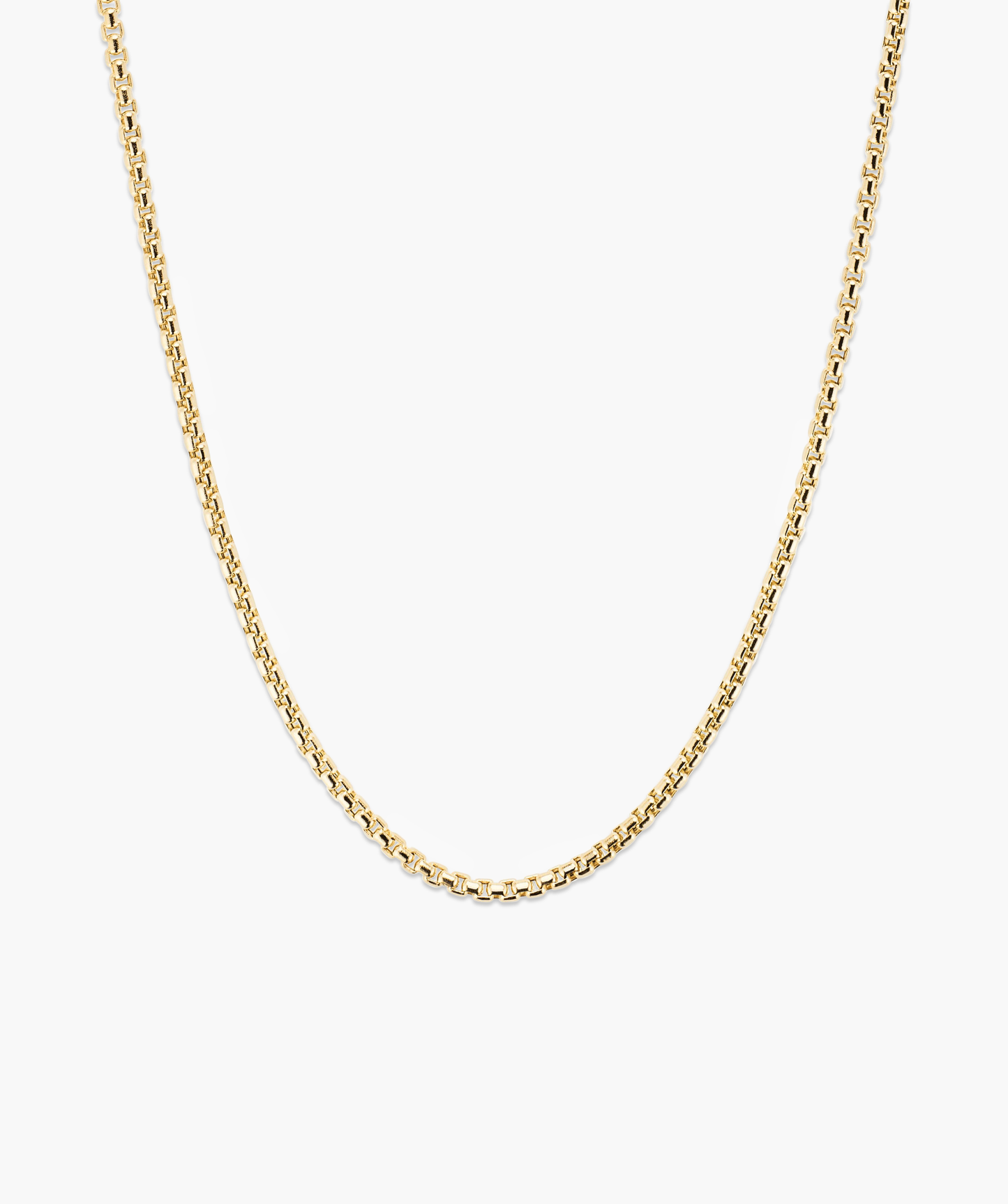 2.5mm Round Box Chain Necklace