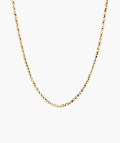 2.5mm Round Box Chain Necklace