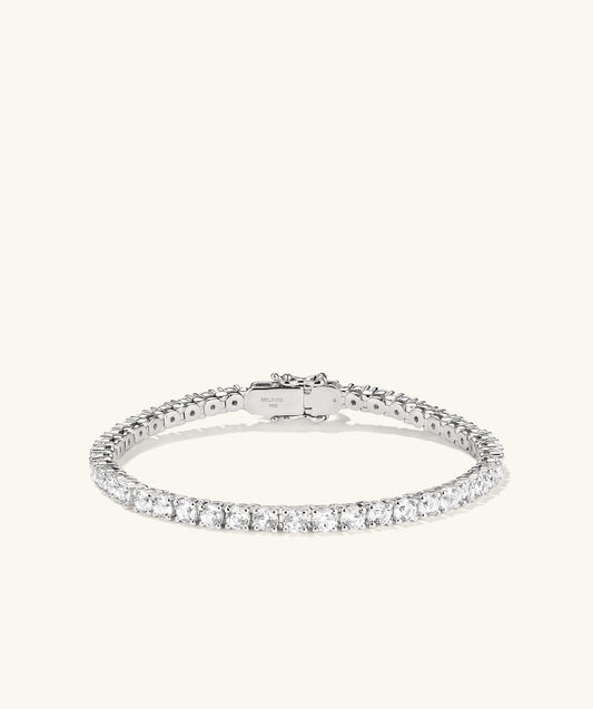 Labor-gezüchtet Saphir Tennis Armband