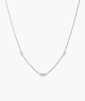 Floating Labor-gezüchtet Saphir Halskette