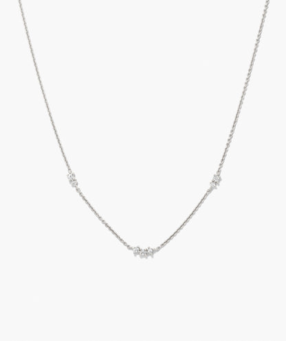 Floating Labor-gezüchtet Saphir Halskette