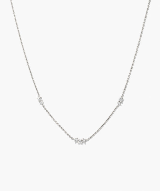 Floating Labor-gezüchtet Saphir Halskette