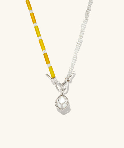 Maya Caged Perle Halskette