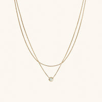 Layered Opal Halskette