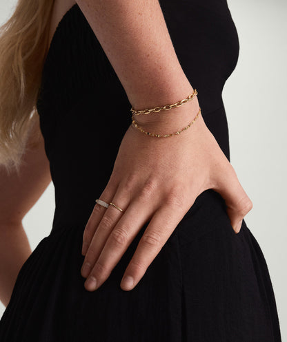 Large Square Oval Chain Bracelet