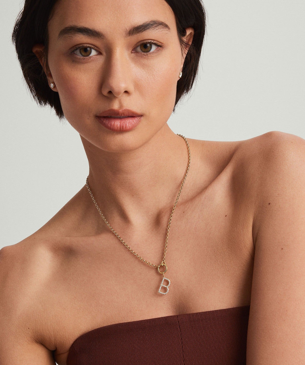 Lab Grown Diamond Oversized Letter Charm