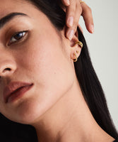 Beaded Huggie Creolen