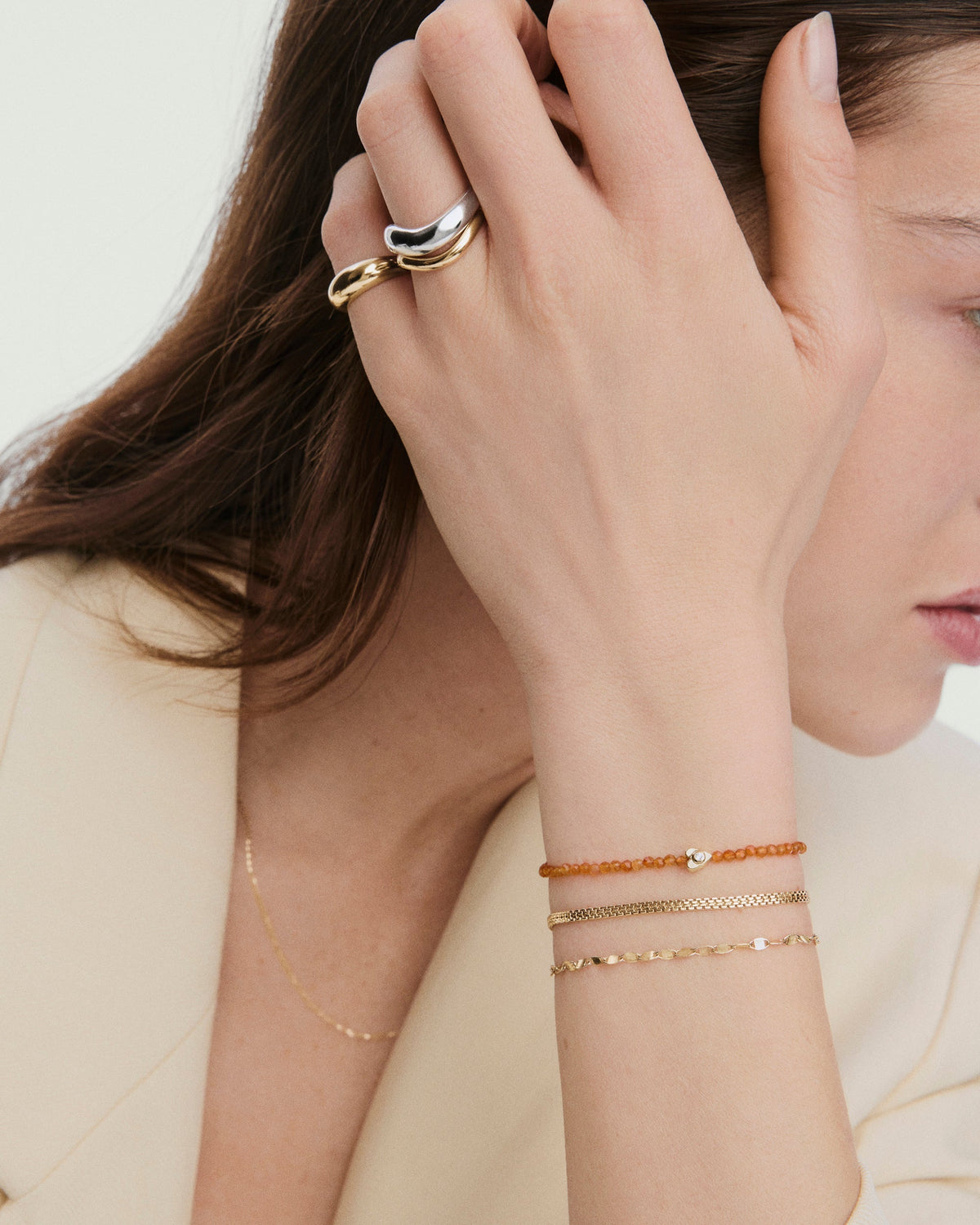 Lana Beaded Heart Bracelet