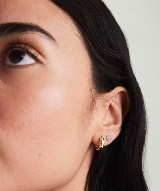 Kräftig Huggie Creolen