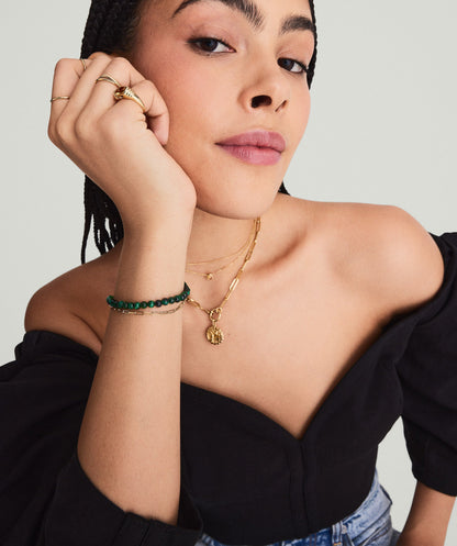 4mm Gemstone Beaded Bracelet