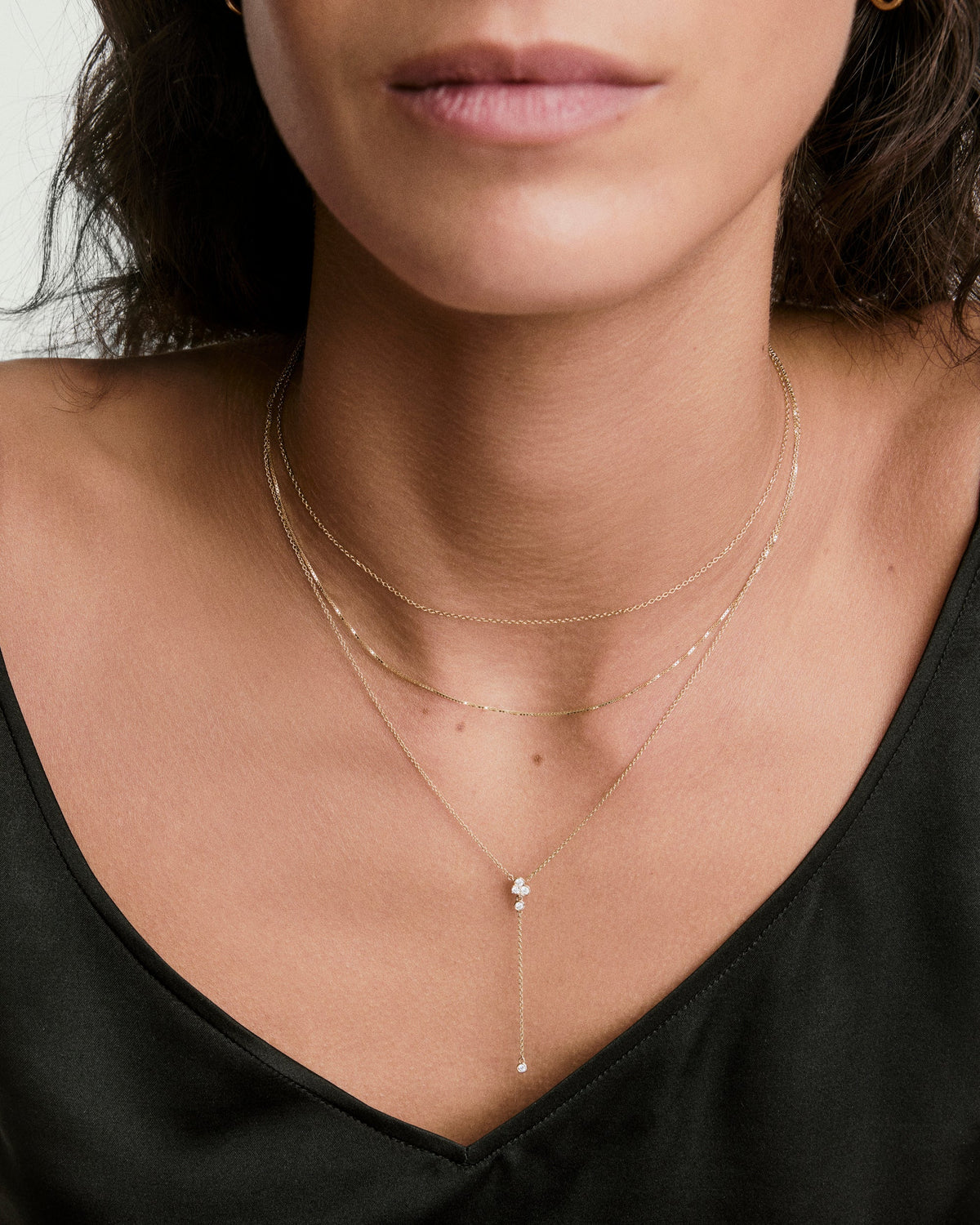 Celeste Lab Grown Diamond Lariat Necklace