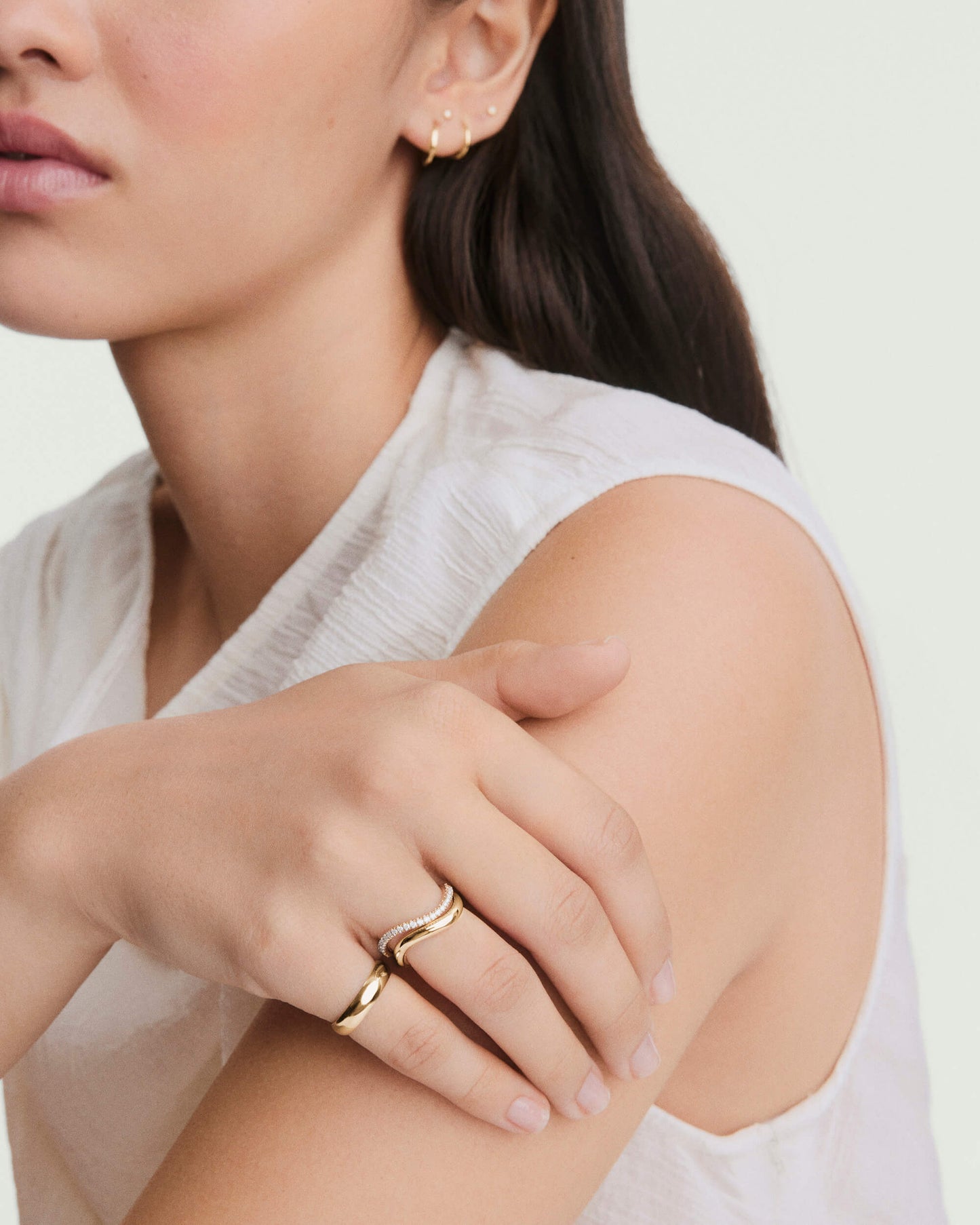 Dôme Figure Slim Ring