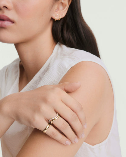 Dôme Figure Slim Ring