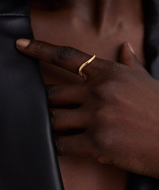 Dôme Figure Slim Ring