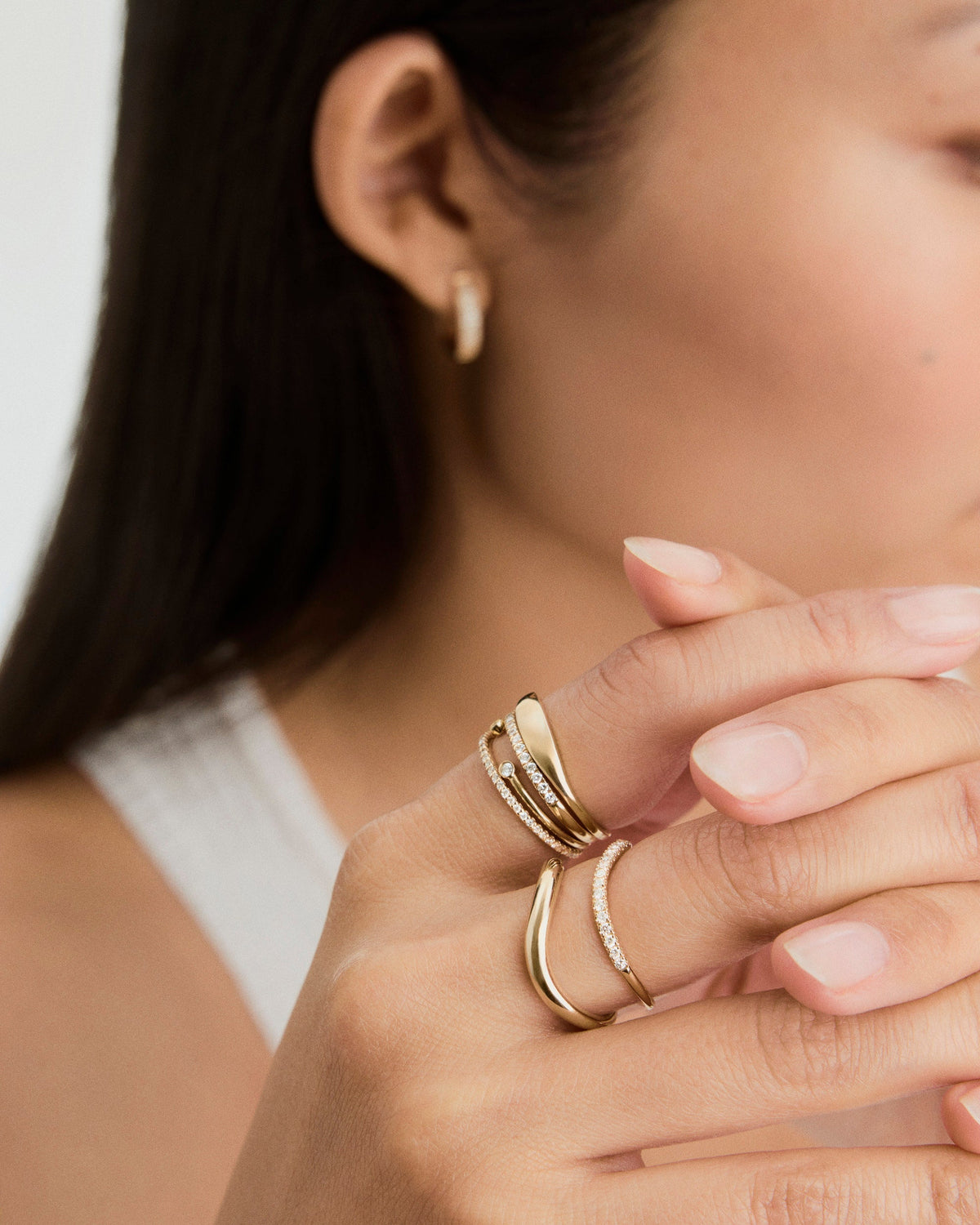 Dôme Figure Slim Ring