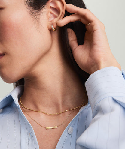 Engravable Bar Halskette