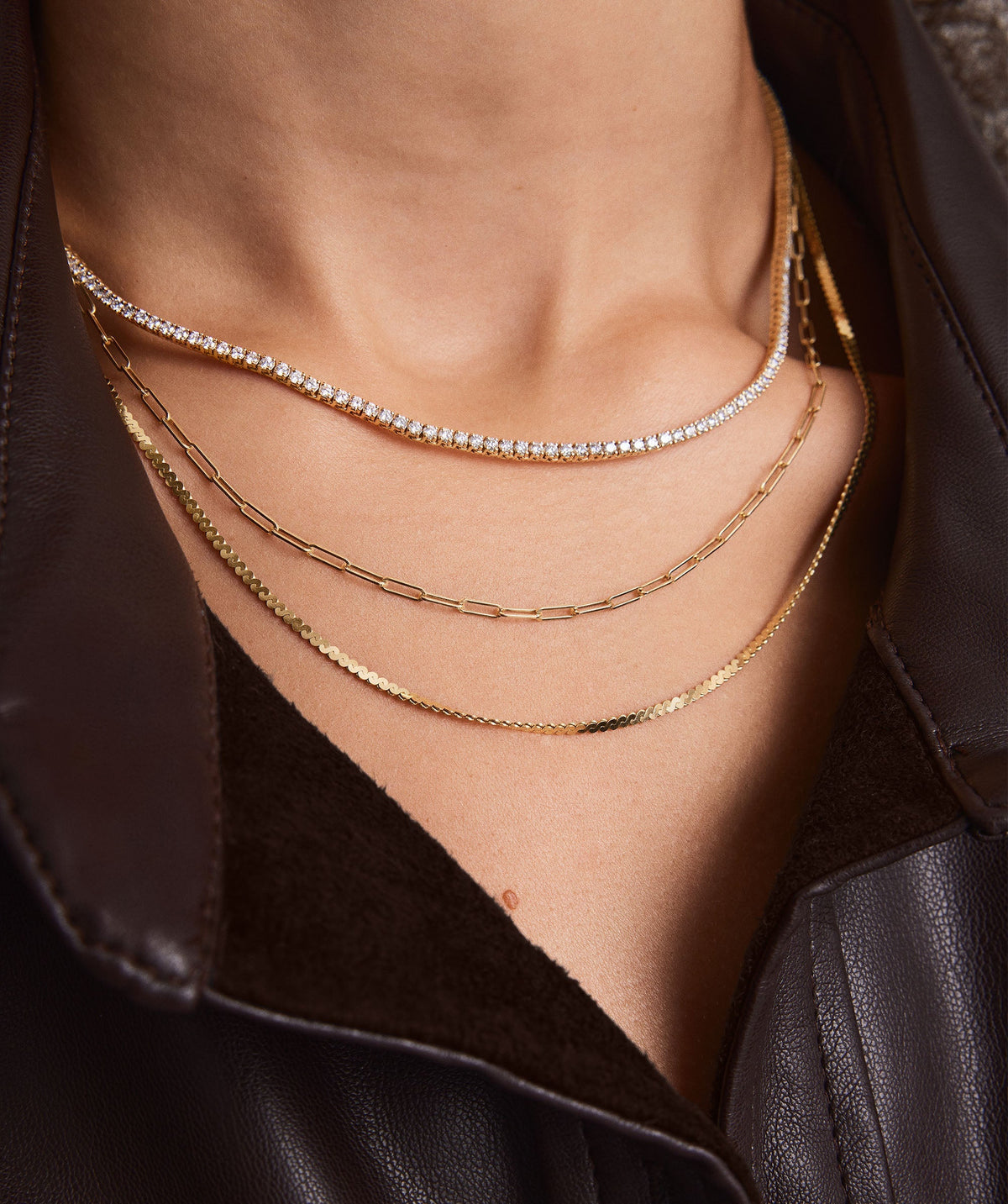 Lab Grown Diamond Tennis Necklace 1.8mm