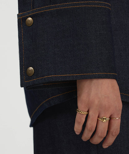 Charlotte Step Cut Signet Ring