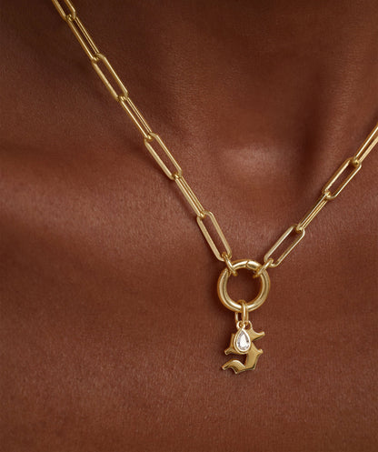 Lab Grown Diamond Pear Bezel Pendant